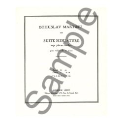 Bohuslav Martinu: Suite miniature H192, No.1 (Cello & Piano)