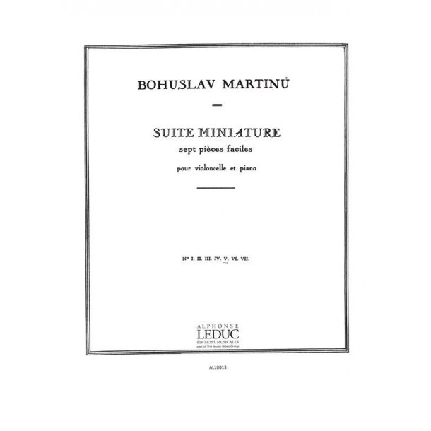 Bohuslav Martinu: Suite miniature H192 No.5 (Cello/Piano)