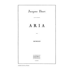 Jacques Ibert: Aria, Vocalise-Etude (med) (Voice & Ensemble)