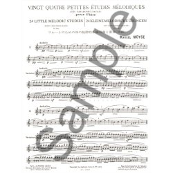 Marcel Mo&yuml;se: 24 Petites Etudes M&eacute;lodiques Avec Variations For Flute