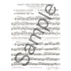 Marcel Mo&yuml;se: 25 Etudes m&eacute;lodiques avec Variations (Flute solo)