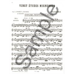 P. Clodomir: 20 Etudes mignonnes Op.18 (Trumpet solo)
