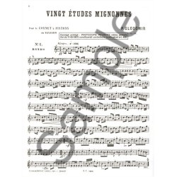 P. Clodomir: 20 Etudes mignonnes Op.18 (Trumpet solo)