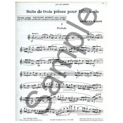 Georges Migot: Suite de 3 Pi&egrave;ces (Flute solo)