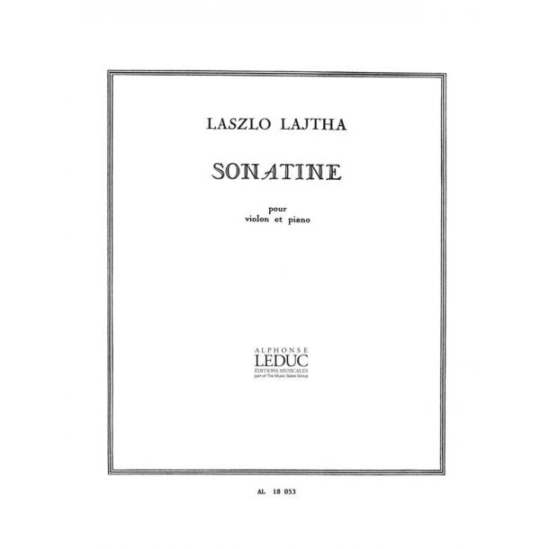 Lajtha Sonatine Violin & Piano Book