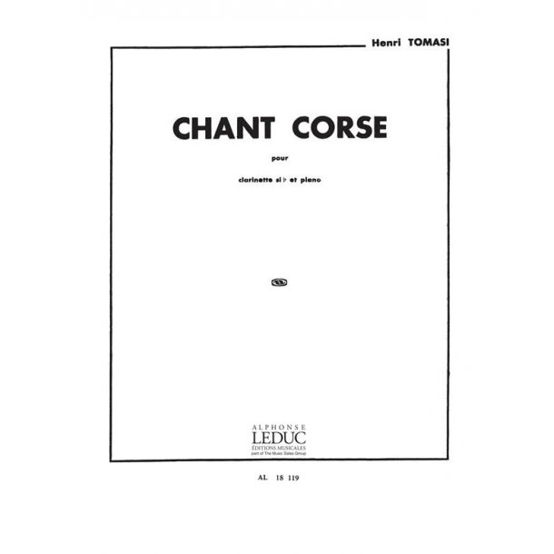 Henri Tomasi: Chant corse (Clarinet & Piano)