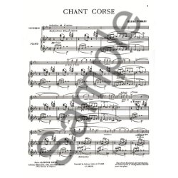 Henri Tomasi: Chant corse (Horn & Piano)