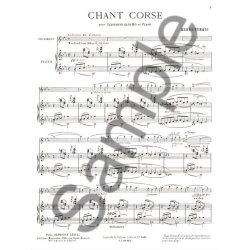 Henri Tomasi: Chant Corse (Alto Sax & Piano)