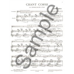 Henri Tomasi: Chant Corse (Alto Sax & Piano)