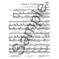 Henri Tomasi: Chant corse (Saxophone-Tenor & Piano)