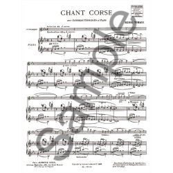 Henri Tomasi: Chant corse (Saxophone-Tenor & Piano)