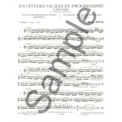 Marcel Mo&yuml;se: 100 Etudes Faciles Et Progressives D'Apr&egrave;s Cramer Vol.1 (Flute Solo)