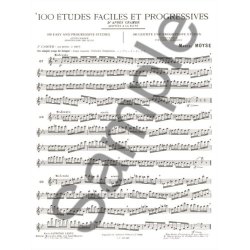 Marcel Mo&yuml;se: 100 Etudes faciles et progressives d'apr&egrave;s Cramer Vol.2 (Flute solo)