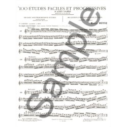 Marcel Mo&yuml;se: 100 Etudes faciles et progressives d'apr&egrave;s Cramer Vol.2 (Flute solo)