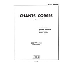 Henri Tomasi: Chants corses No.1: Lamento d'un Trenu (med) (Voice & Piano)