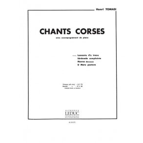 Henri Tomasi: Chants corses No.1: Lamento d'un Trenu (med) (Voice & Piano)