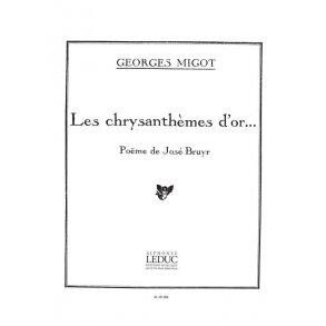 Georges Migot: Les Chrysanthèmes d'Or (med) (Voice & Piano)