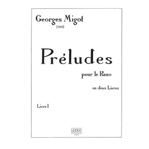 Migot Georges Preludes Pour Le Piano Volume 1 Piano Book