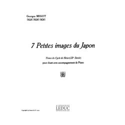 Georges Migot: 7 Petites Images du Japon (sop) (Voice & Piano)