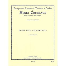 Couillaud Bleger 12 Duos Concertants 2 Trombones Book