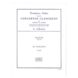 Viotti Premiers Solos Concertos Classiques No 12 (Catherine) Vln/Pf Bk