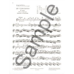Georges Catherine: First Solos extracted from the Classic Concertos (Viotti''s Concert No. 23), for Violin and Piano