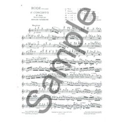 Rode Premiers Solos Concertos Classiques No 1 Violin & Piano Book