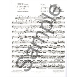 Rode Premiers Solos Concertos Classiques No 8 Violin & Piano Book