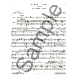 Kreutzer Premiers Solos Concertos Classiques No.19 Violin & Piano Book