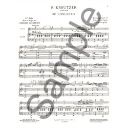 Kreutzer Premiers Solos Concertos Classiques No.19 Violin & Piano Book