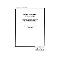 Migot Georges 2 Steles De V. Segalen In 16 Poche Orchestra Score