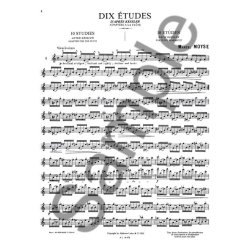 Marcel Mo&yuml;se: 10 Etudes d'apr&egrave;s Kessler (Flute solo)