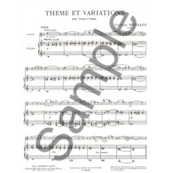 Olivier Messiaen: Theme Et Variations