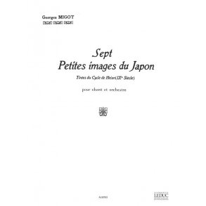 Migot Georges 7 Petites Images Du Japon In 16 Orchestra Score