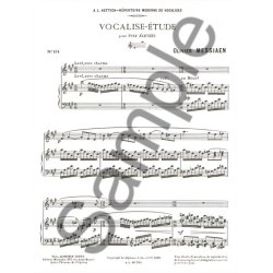Olivier Messiaen: Vocalise-Etude Pour Voix Elevees
