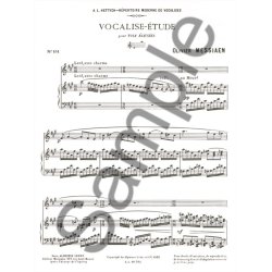 Olivier Messiaen: Vocalise-Etude Pour Voix Elevees