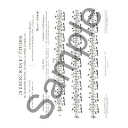 Marcel Mo&yuml;se: 20 Exercices et Etudes sur les grandes Liaisons (Flute solo)