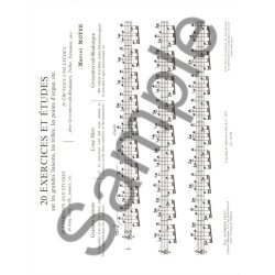 Marcel Mo&yuml;se: 20 Exercices et Etudes sur les grandes Liaisons (Flute solo)