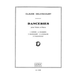 Delvincourt Danceries Violin & Piano Book