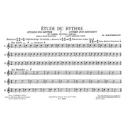 Georges Dandelot: Etude de Rythme Vol.1: Mesures simples (Book)