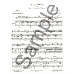 Georges Catherine: First Solos extracted from the Classic Concertos (B&eacute;riot''s Concert No. 9), for Violin and Piano