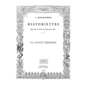 Aleksandr Tikhonovich Gretchaninov: Conte terrible (Cello & Piano)