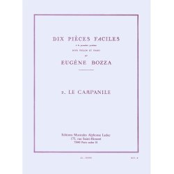 Eug&egrave;ne Bozza: Pi&egrave;ces faciles No.2: Le Campanile (Violin & Piano)