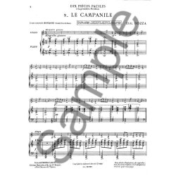 Eug&egrave;ne Bozza: Pi&egrave;ces faciles No.2: Le Campanile (Violin & Piano)