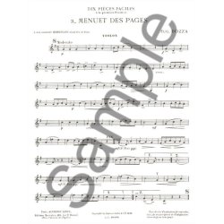 Eug&egrave;ne Bozza: Pi&egrave;ces faciles No.3: Menuet des Pages (Violin & Piano)