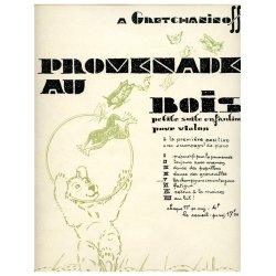 Aleksandr Tikhonovich Gretchaninov: Promenade au Bois Op.143, No.5: Les Champignons... (Violin & Piano)