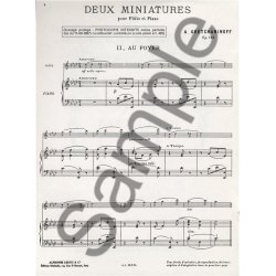 Aleksandr Tikhonovich Gretchaninov: Suite miniature Op.145, No.8: Au Foyer (Flute & Piano)