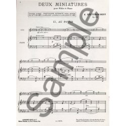 Aleksandr Tikhonovich Gretchaninov: Suite miniature Op.145, No.8: Au Foyer (Flute & Piano)