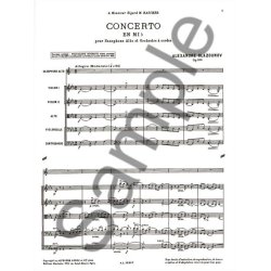 Alexandre Glazounov: Saxophone Concerto Op.109 In E Flat - Full Score