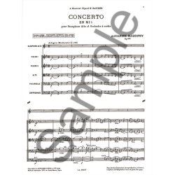 Alexandre Glazounov: Saxophone Concerto Op.109 In E Flat - Full Score